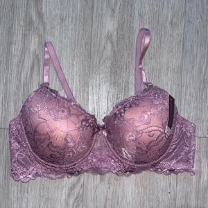 NWT! Sofa Lace Underwire Bra in Mauve 38C